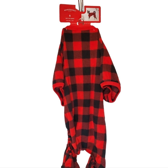🍁New Red and Black Buffalo Plaid Pet Pajamas/Outfit Size XL - Picture 4 of 6